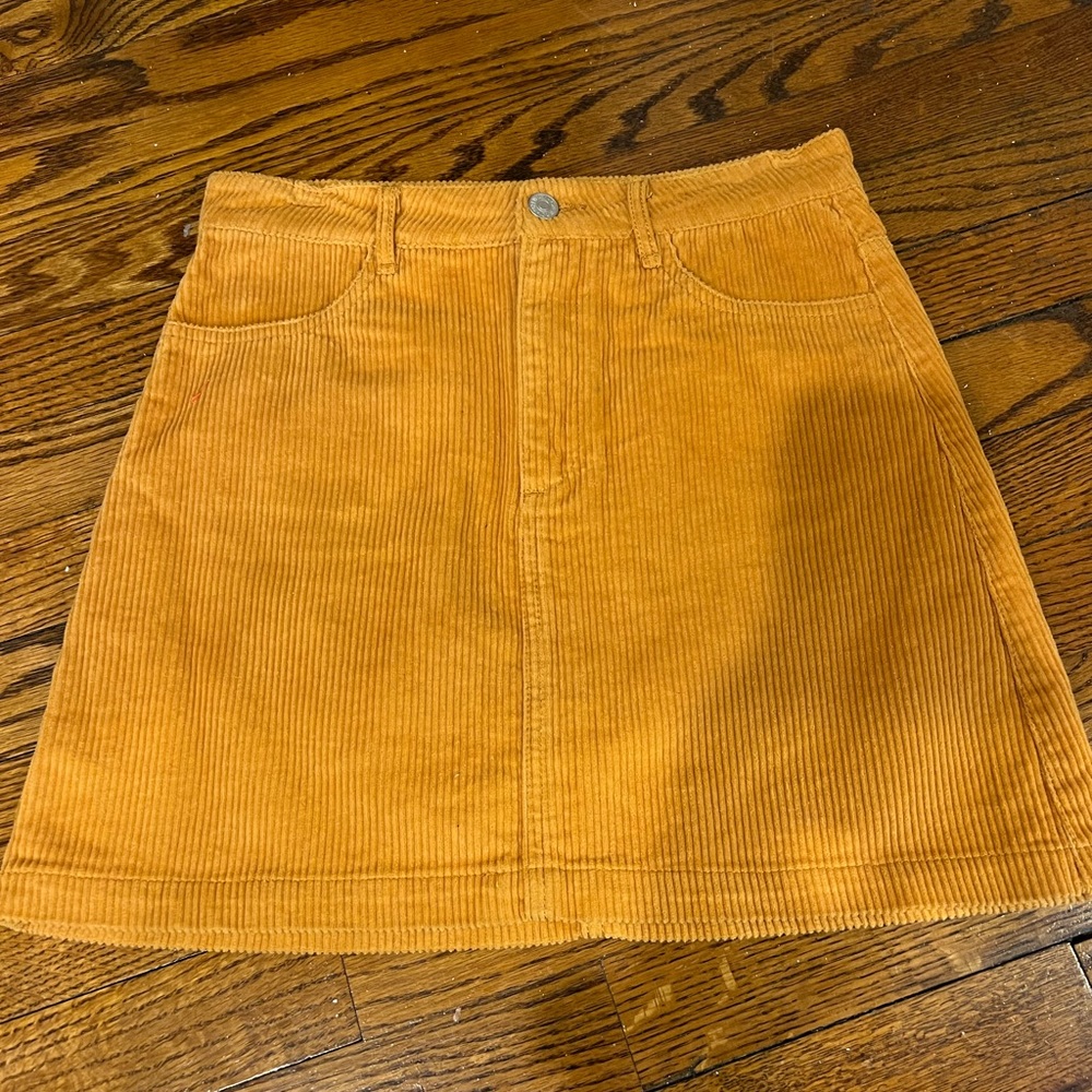 Tan corduroy skirt